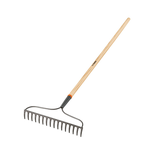4110-Rastrillo Jardinero Classic 16 Dientes Mango 54' 17882 Truper