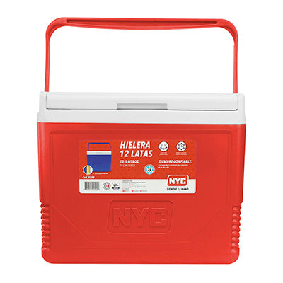4704-Hielera 11 Qts Rojo NYC200-R NYC