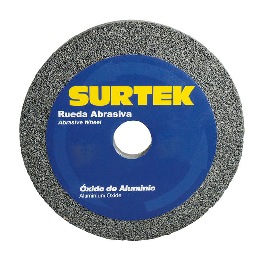 Rueda Abrasiva De Óxido De Aluminio Grano 60, 6" X 3/4" Surtek DS