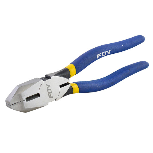 Pinza Para Electricista Con Mango Con Doble Plastisol De 9", Corte Lateral Foy Ds