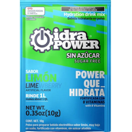 Bebida Hidratante 10 G. Sabor Limon Sin Azucar Para 1 Lt 76272 Idrapower