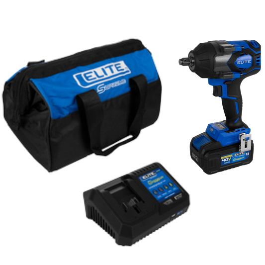 LLAVE DE IMPACTO INALÁMBRICA 1/2” SIN ESCOBILLAS BTM (BRUSHLESS TECH MOTOR). BATERIA 40V