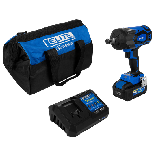 Llave de impacto inalambrica 3/4 sin escobilla bateria y cargador 40v (Brushless Tech Motor) SBLI40135 Elite