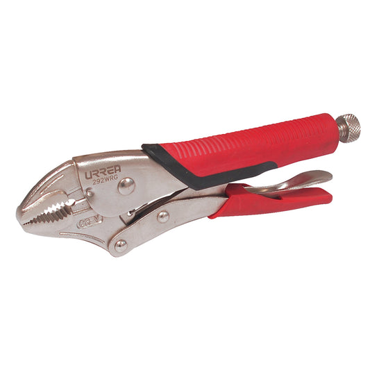 Pinza De Presión Con Mango Bimaterial De 10" Quijada Curva Urrea DS
