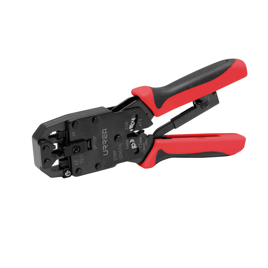 Pinza Ponchadora Modular 8.3" Para Conectores Rj22, Rj12/11, Rj45 Urrea DS