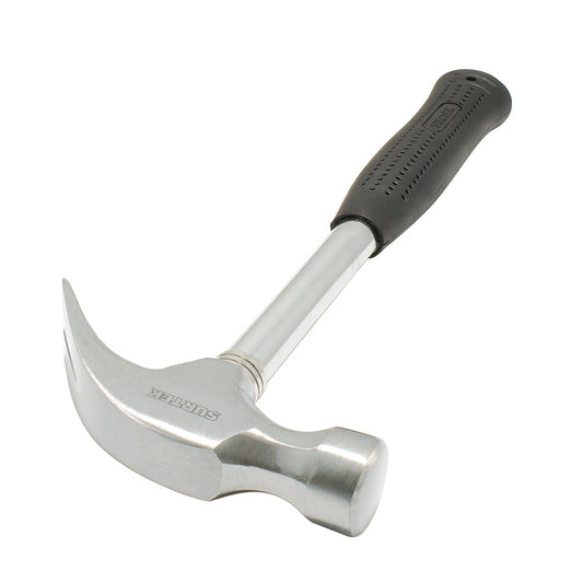 Martillo de uña curva con mango tubular con recubrimiento de neopreno 13", 16 oz