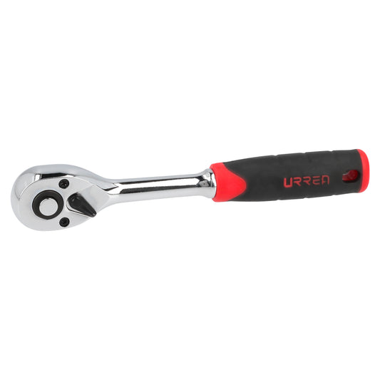 Matraca reversible con mango bimaterial, quick release, para dado cuadro de 1/4" Urrea