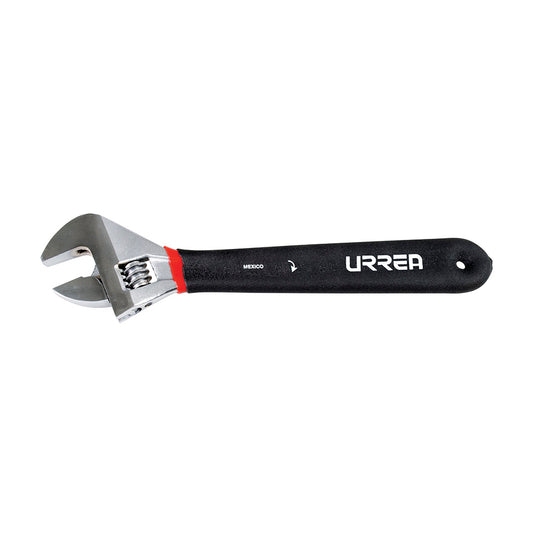 Llave ajustable cromada con mango Rubber grip 18" Urrea