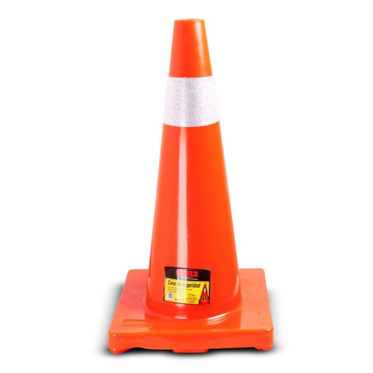 Cono de seguridad 70 cm con reflejante Modelo: CS-70R Marca MIKELS