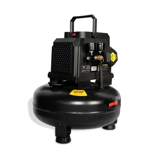 Compresor de aire 1/2 HP, tipo hamburguesa (11 lts) LIBRE DE ACEITE Modelo: CA-1/2HP Marca MIKELS
