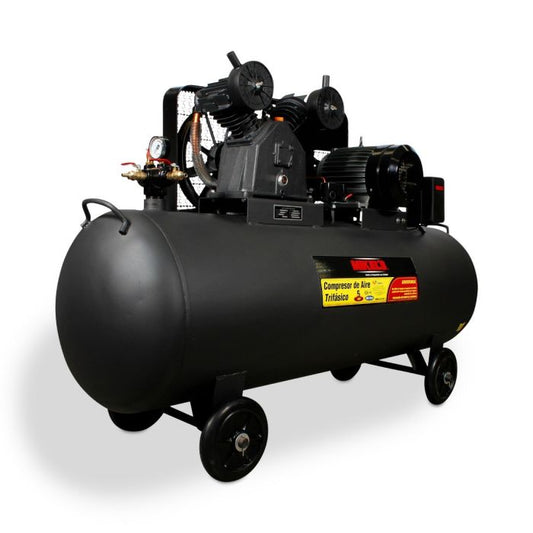 Compresor trifásico 5 HP (300 lts) Modelo: CAT-5HP Marca MIKELS