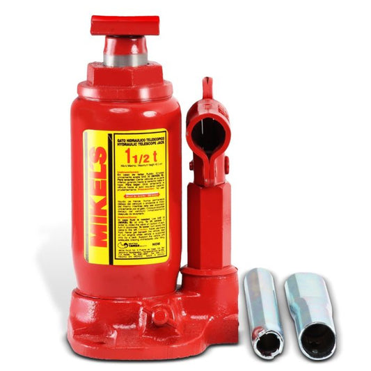 Gato hidráulico telescópico de botella 1.5 t Modelo: GHT-1.5 Marca MIKELS
