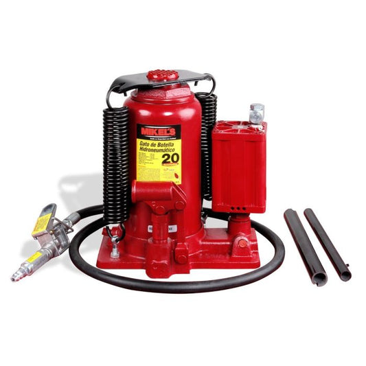 Gato hidroneumático de botella c/ tornillo extensión 20 t Modelo: GN-20 Marca MIKELS