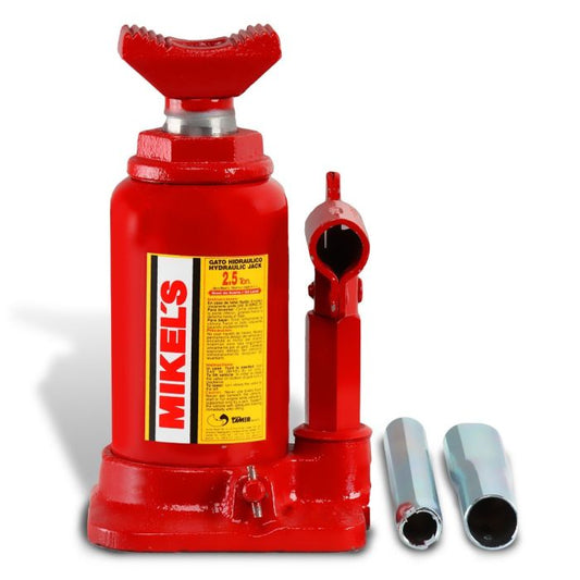 Gato hidráulico telescópico de botella 2.5 t Modelo: GHT-2.5 Marca MIKELS