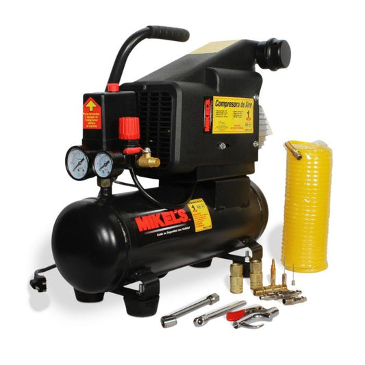 Compresor de aire 3/4HP, 8Lts Modelo: CA-75HP Marca MIKELS