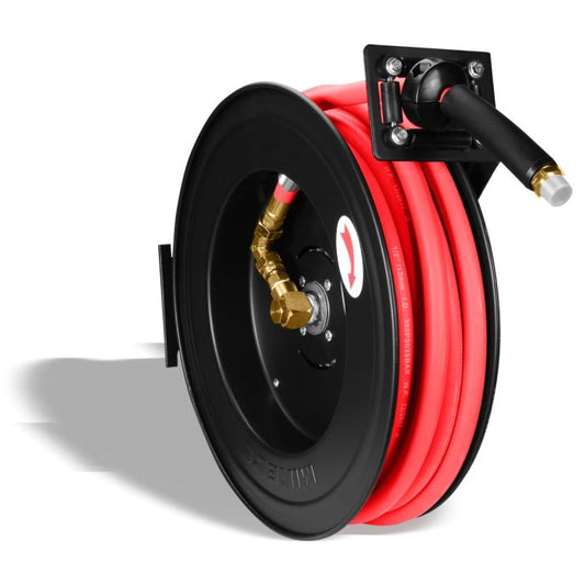 Carrete de acero con manguera 1/2” sistema retráctil 15 m Modelo: CAM-1 Marca MIKELS