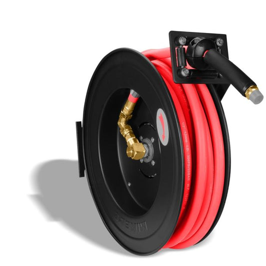 Carrete de acero con manguera 1/4” sistema retráctil 15 m Modelo: CAM-3 Marca MIKELS