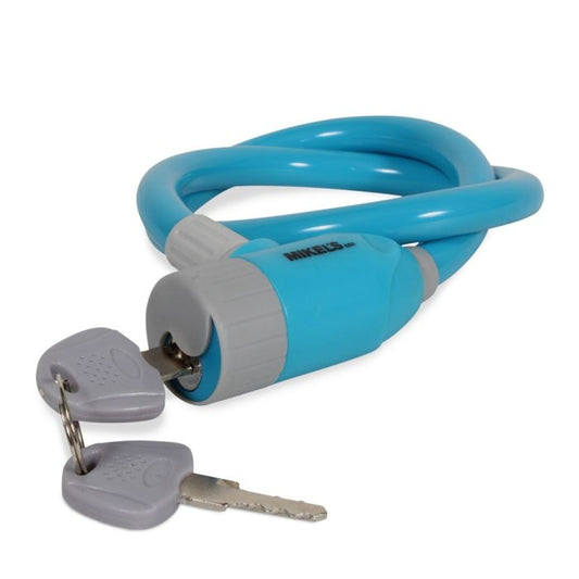 Cable candado flexible azul Modelo: CCA-65 Marca MIKELS