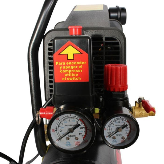 Compresor de aire 1.5 HP (12 lts) Modelo: CA-1.5HP Marca MIKELS