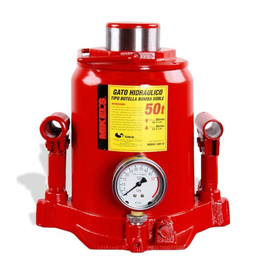 Gato hidráulico de botella 50 t bomba de 2 velocidades Modelo: ghd-50 Marca MIKELS