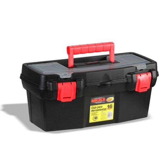 Caja plástica para herramientas 16” (1.5 lts) Modelo: CHP-160 Marca MIKELS