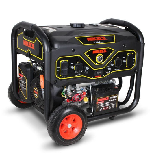 Generador de corriente eléctrica motor 4 tiempos (5,500 W / 15 HP) Modelo: GCE-5500 Marca MIKELS