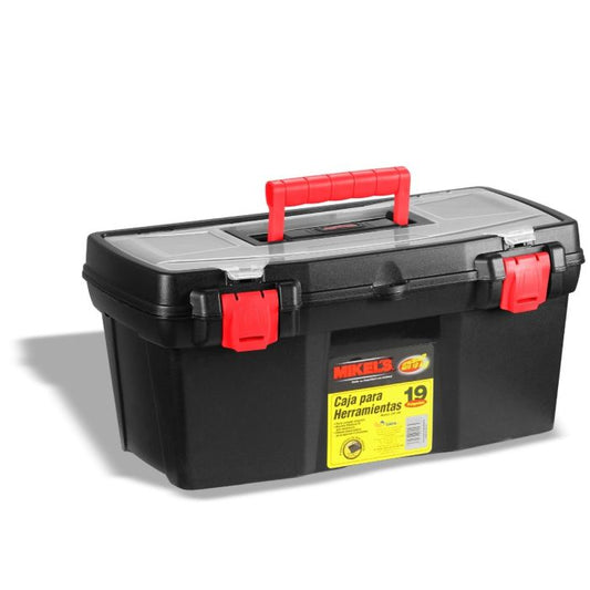 Caja plástica para herramientas 19” (2.8 lts) Modelo: CHP-190 Marca MIKELS