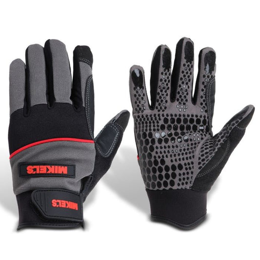 Guantes para trabajo para mécanico máximo agarre (M) Modelo: GMMA-2M Marca MIKELS