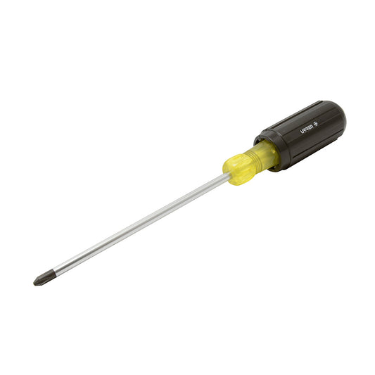 Destornillador con mango cushion grip, punta Phillips barra redonda #1 x 8" Urrea