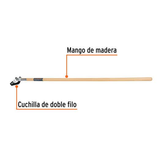 Deshierbador con mango de madera 54', Truper