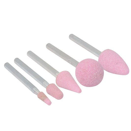 Juego de puntas montadas óxido de aluminio rosas tipo B, 5 piezas Urrea