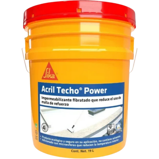 Acril Techo Power 4 Años Blanco 19 L 432433 Sika