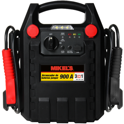 4488-Arrancador De Baterías Jumper 900 Amp BAT-120R Mikels