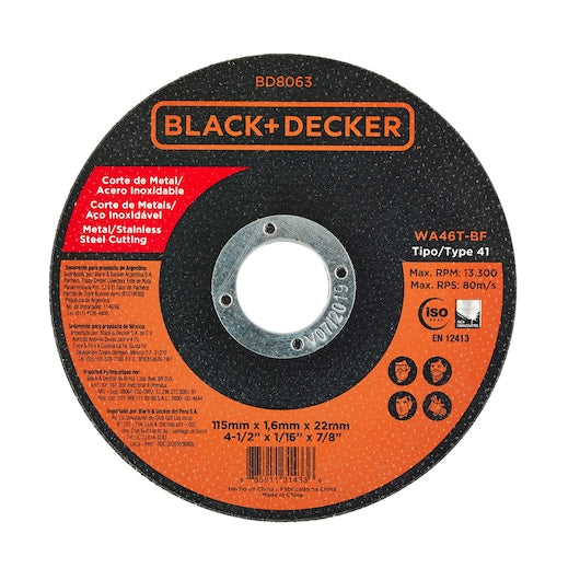 Disco ultra delgado corte metal/acero inox 4-1/2 (S)(10)