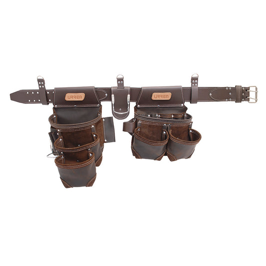 Portaherramientas De Piel Con Cinturón, 16 Bolsillos Urrea DS