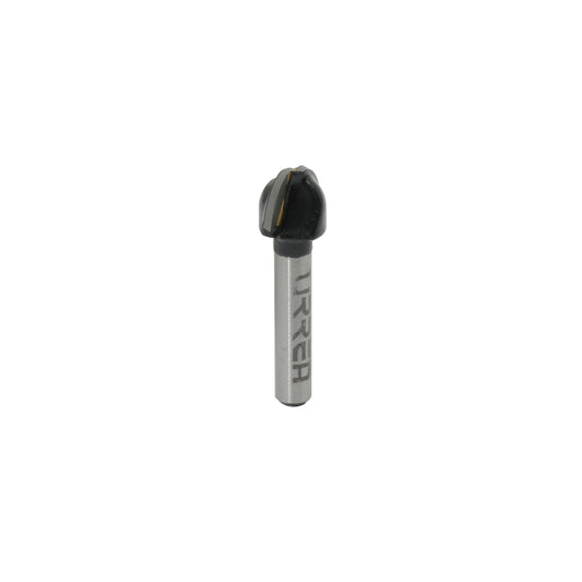 Broca para router de acero de media caña 1/2" zanco de 1/4" Urrea