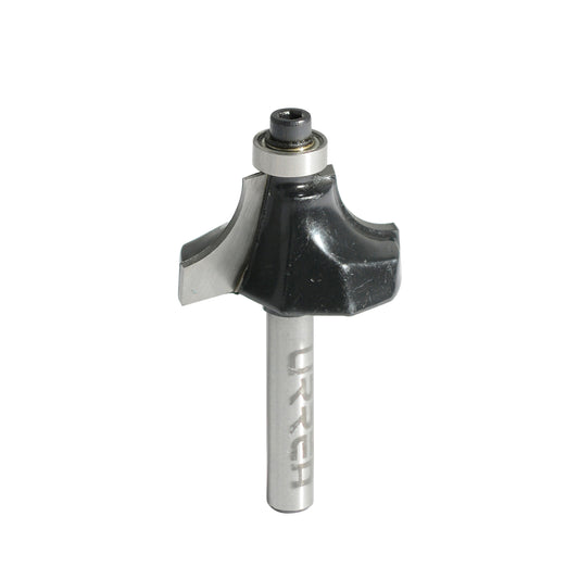 Broca para router de acero redondeadora con balero para moldura 1-1/4" zanco de 1/4" Urrea