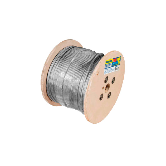 Cable de acero con grillete 7 x 7 hilos, 1/16" x 300 m Surtek