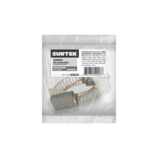 Juego de carbones para EA607A, 2 piezas Surtek