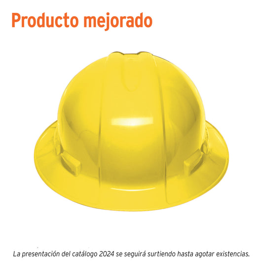 Casco de seguridad, amarillo, ala ancha (S)(4)
