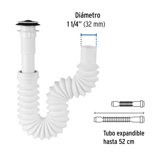 Céspol polipropileno, flexible, tipo 'P' para lava (S)(4)