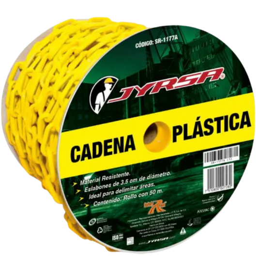 5596-Cadena Plastica Amarilla Para Delimitar Areas SR-1177AM Jyrsa