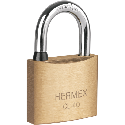 Candado De Latón 40 Mm Gancho Corto En Blíster Hermex 43428 Truper