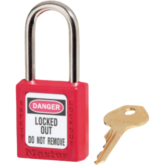 Candado De Seguridad En Termoplástico Rojo De 1-1/2" ML073 Master Lock