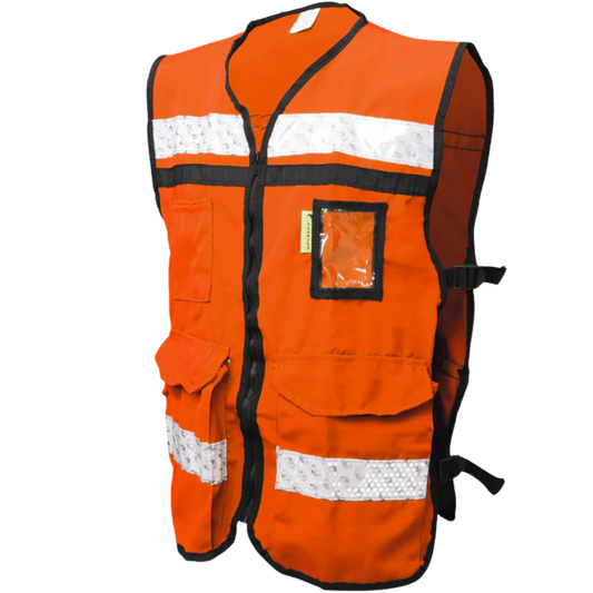 5658-Chaleco Anaranjado Abierto Tipo Rescatista Ligero Clase Ii Talla Xg ECO-2040ANCRXG Jyrsa
