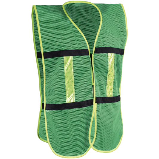 5701-Chaleco Malla Verde Bies Cartera C/R ECO-1011VCRL Jyrsa
