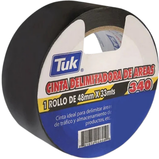 1287-Cinta Delimitadora 340 Negra 48 Mm X 33 Mts 434041 Tuk