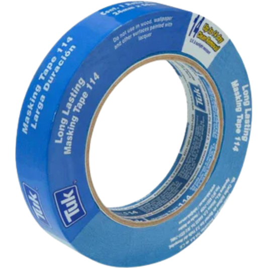 1338-Cinta Masking Tape 114 Azul 24 Mm X 50 Mts 163029 Tuk