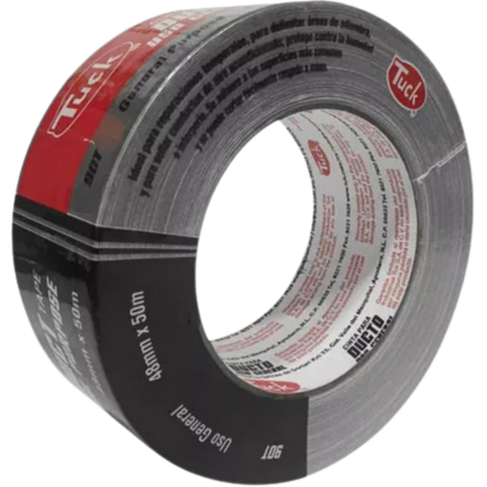 1341-Cinta Para Ductos Gris 90T 48 Mm X 50 Mts 659003 Tuk