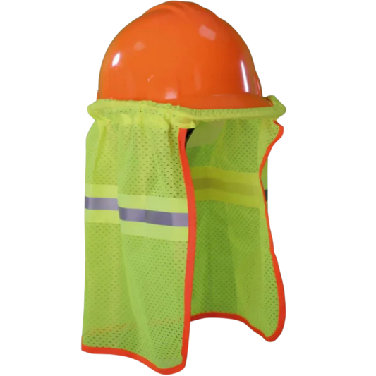 5754-Cubre Nuca Elastico Amarillo Con Reflejante Para Casco De Seguridad ECO-2001AMCRE Jyrsa